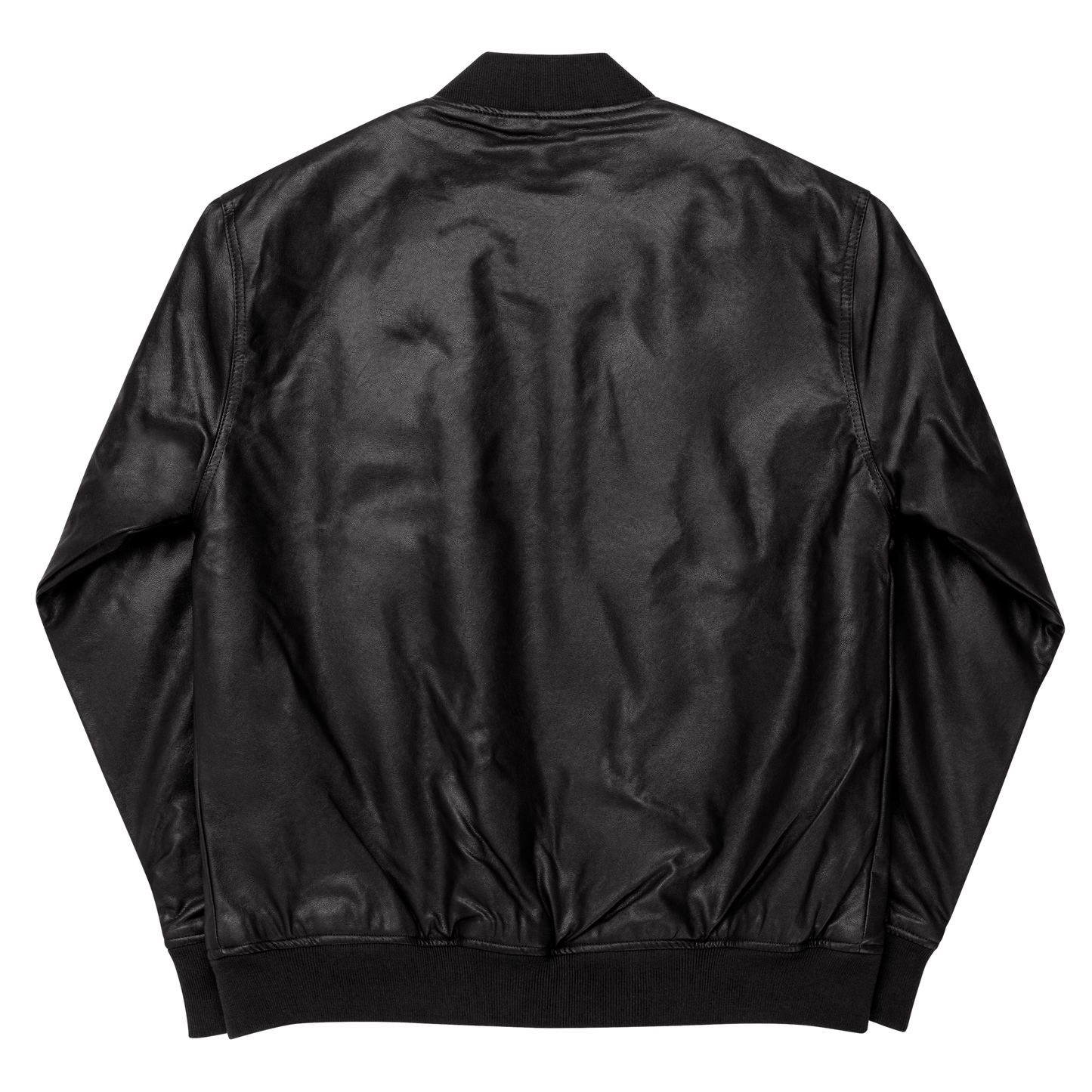 KEEMY Leather Bomber Jacket