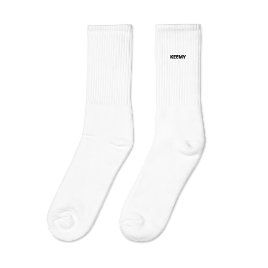 KEEMY Black Embroidered socks