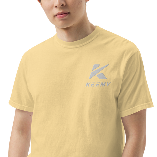 KEEMY Embroidery Unisex garment-dyed heavyweight t-shirt